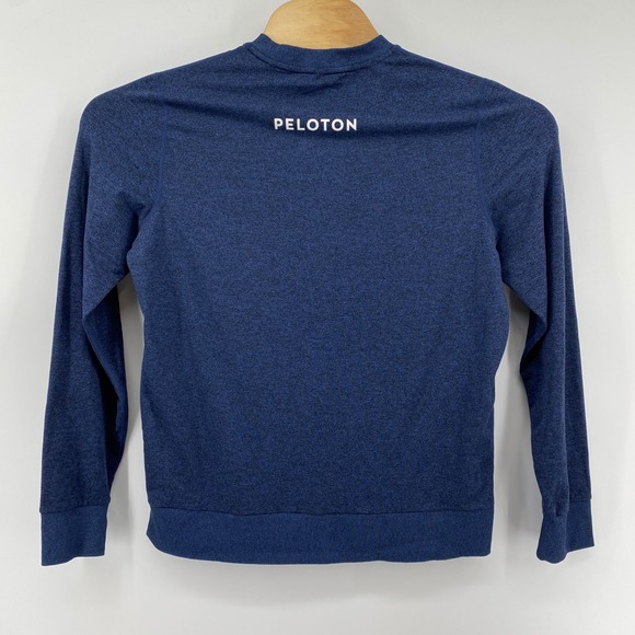 Vuori Peloton Long Sleeve Shirt Mens Medium Blue Workout Activewear Top - Picture 3 of 9